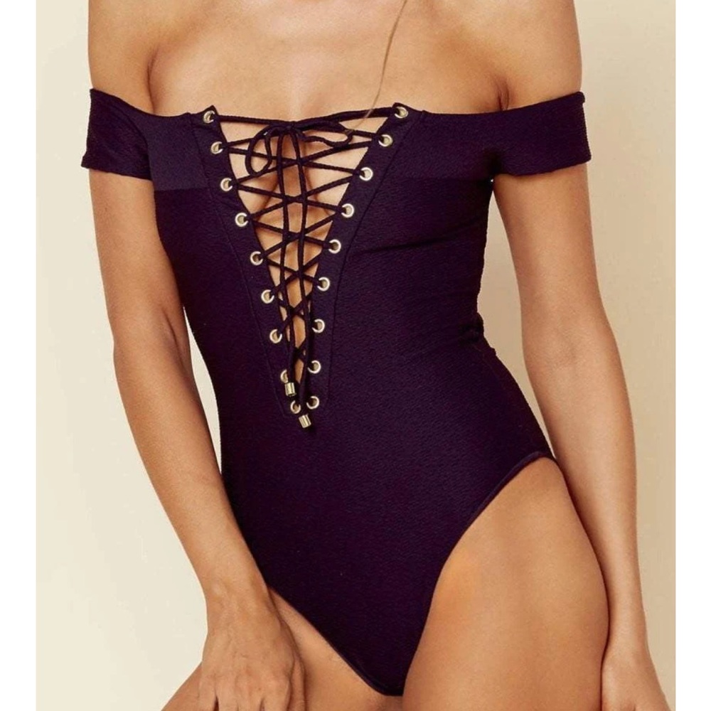 Blue life black cut-out one piece